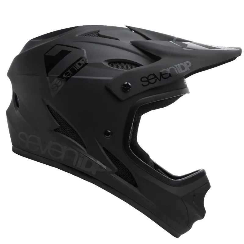 7iDP M1 Full Face Mountain Bike Helmet In Matte / Gloss Black-1